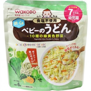 Wakodo 和光堂宝宝 无盐分细碎乌冬 7个月+ 115g 混合蔬菜
